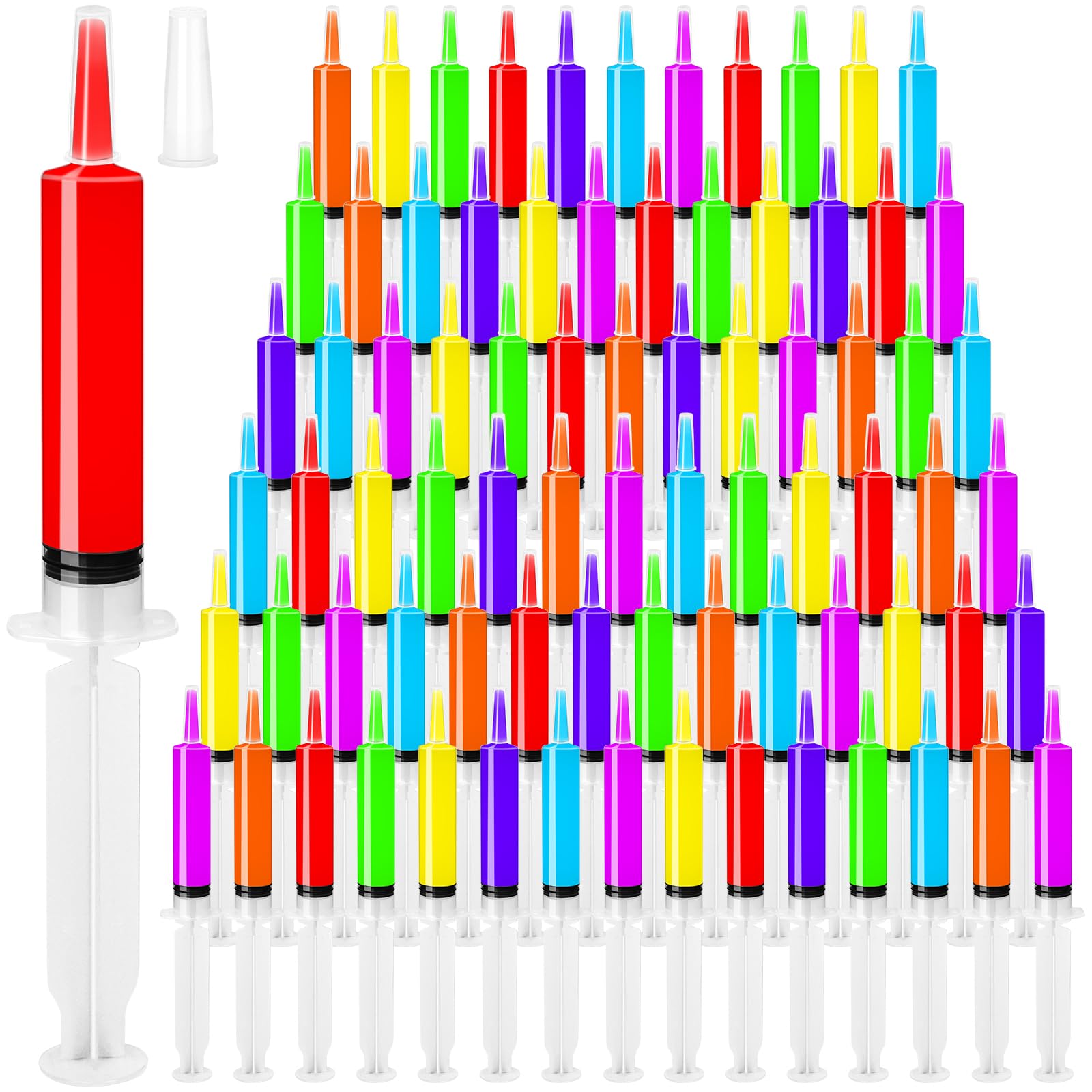 20ml Jello Shot Syringes 100 Pack with Tip Cap for Adults Kids — Amazon image 9