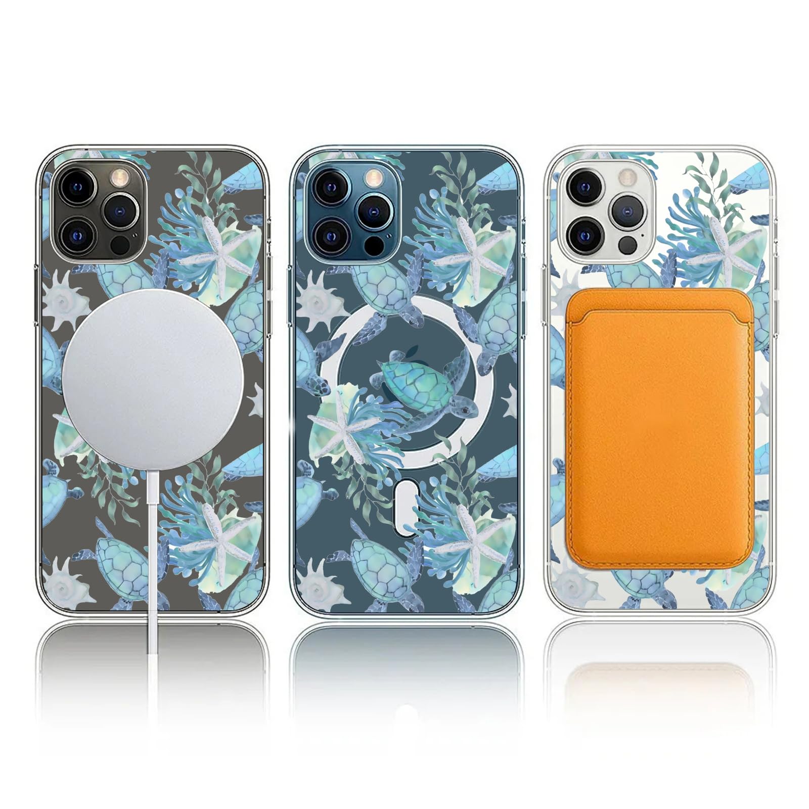 Zrutru Handyhülle Mit Dino-Motiv Für IPhone 14/13 – Magnetisch, Transparent, Stoßfest