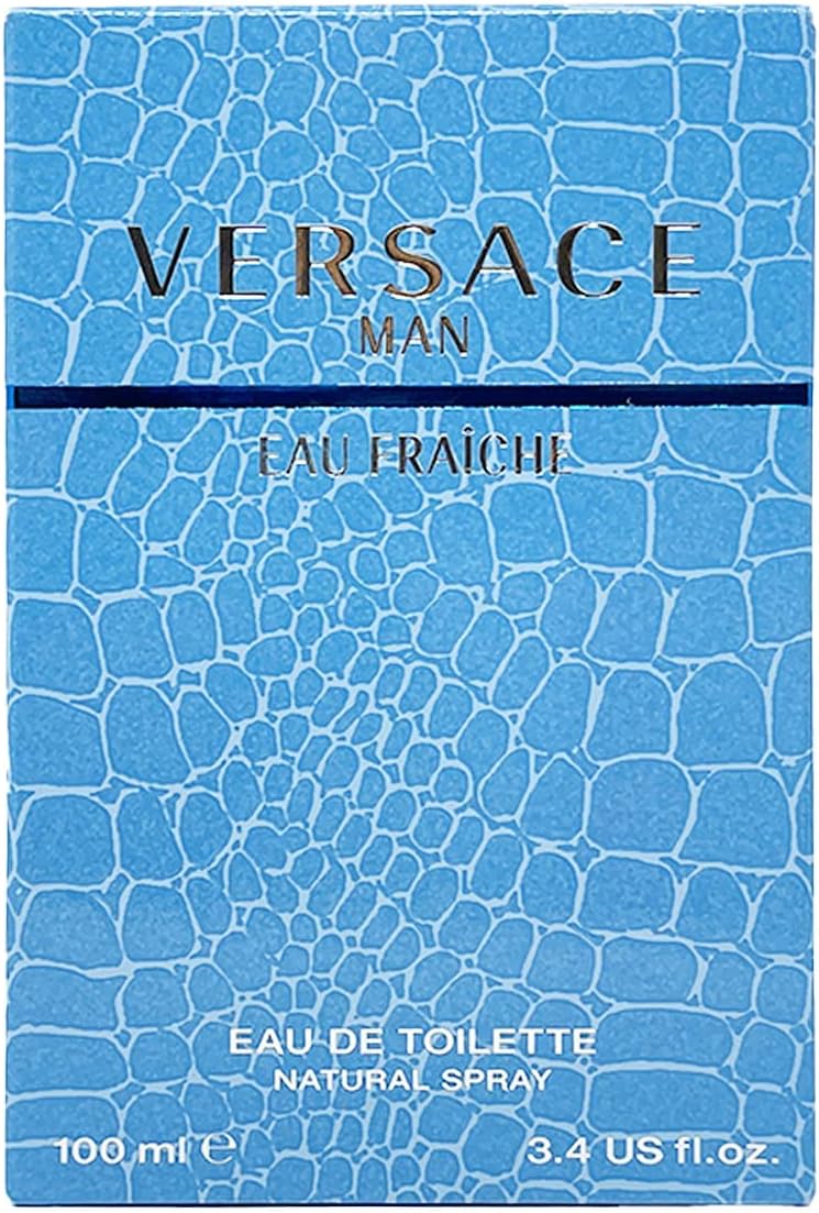 Versace Man By Versace Eau Fraiche Eau De Toilette Spray (Blue) 3.4 Oz