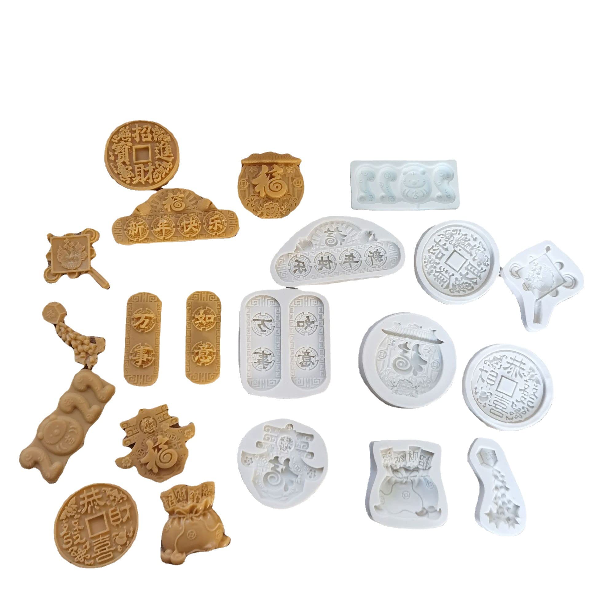 Molde De Fondant De Silicona Para Pastel 10 Piezas Marca Wanshiruyi Decoración De Pasteles Fondant Chocolate Fuchun Molde De Silicona