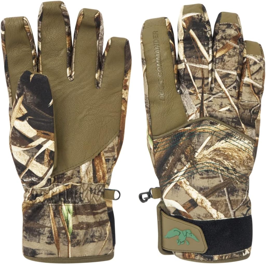 Duck Commander x Men's Double-Reed Realtree Max-5 Camo Insulated Waterproof Waterfowl Hunting Glove