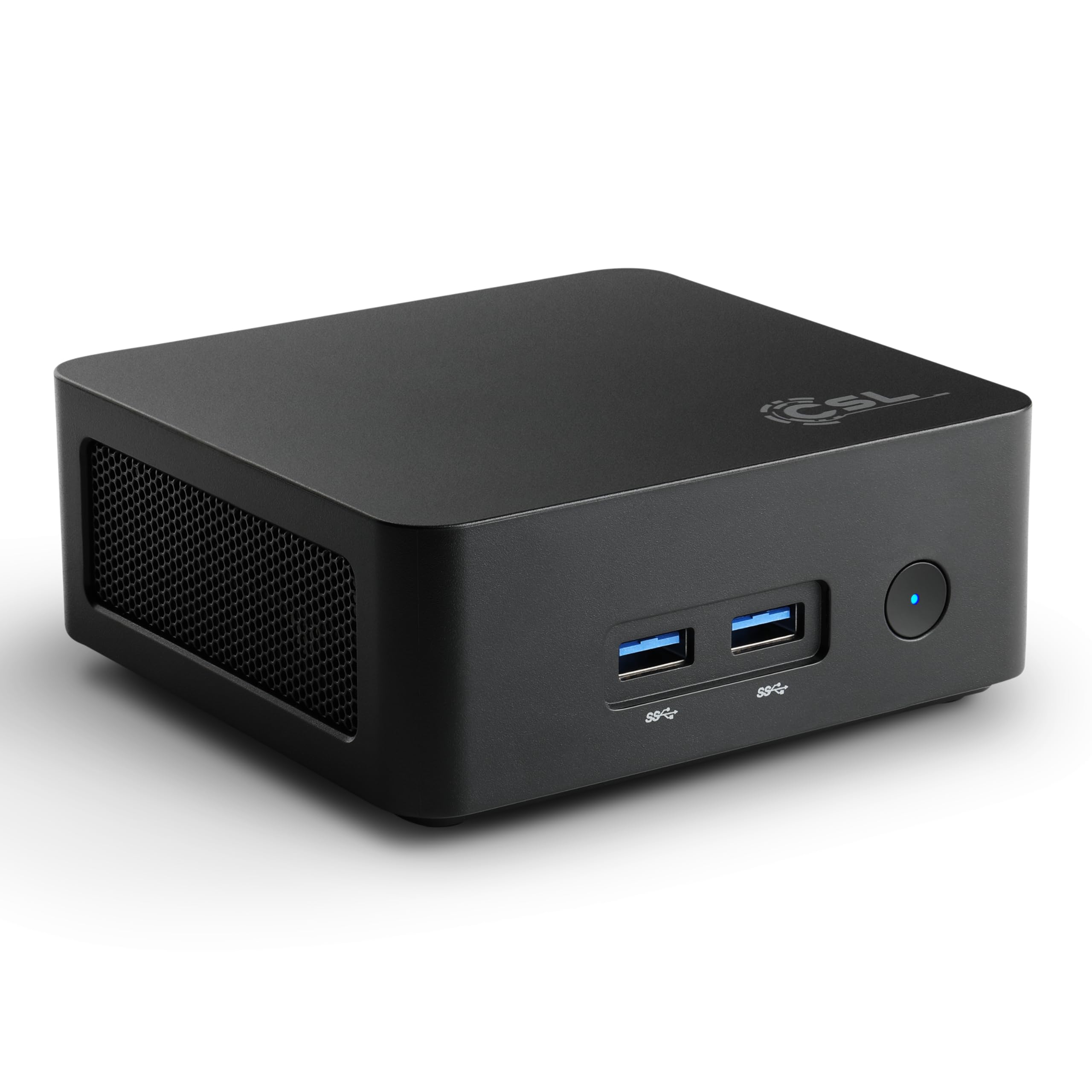 Mini PC CSL Narrow Box Black Windows 11 Famille, Intel N150 4X 3600 MHz Turbo, 1000 Go M.2 SSD, 32 Go DDR4-​RAM, Intel UHD, HDMI 2, USB 3.2, BT 5.2, AX WLAN