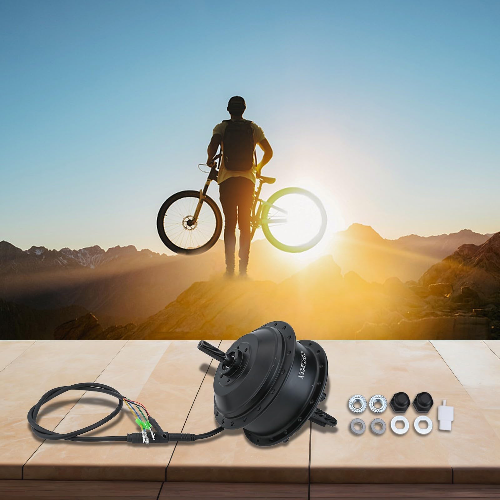 36 V/48 V 250 W bezszczotkowy silnik piasty tylnego koła roweru elektrycznego z 36 otworami na szprychy do widelca 135 mm 175 mm 195 mm MTB lub Fat Bike, pasuje do felg 18/20/24/26/27,5 cala