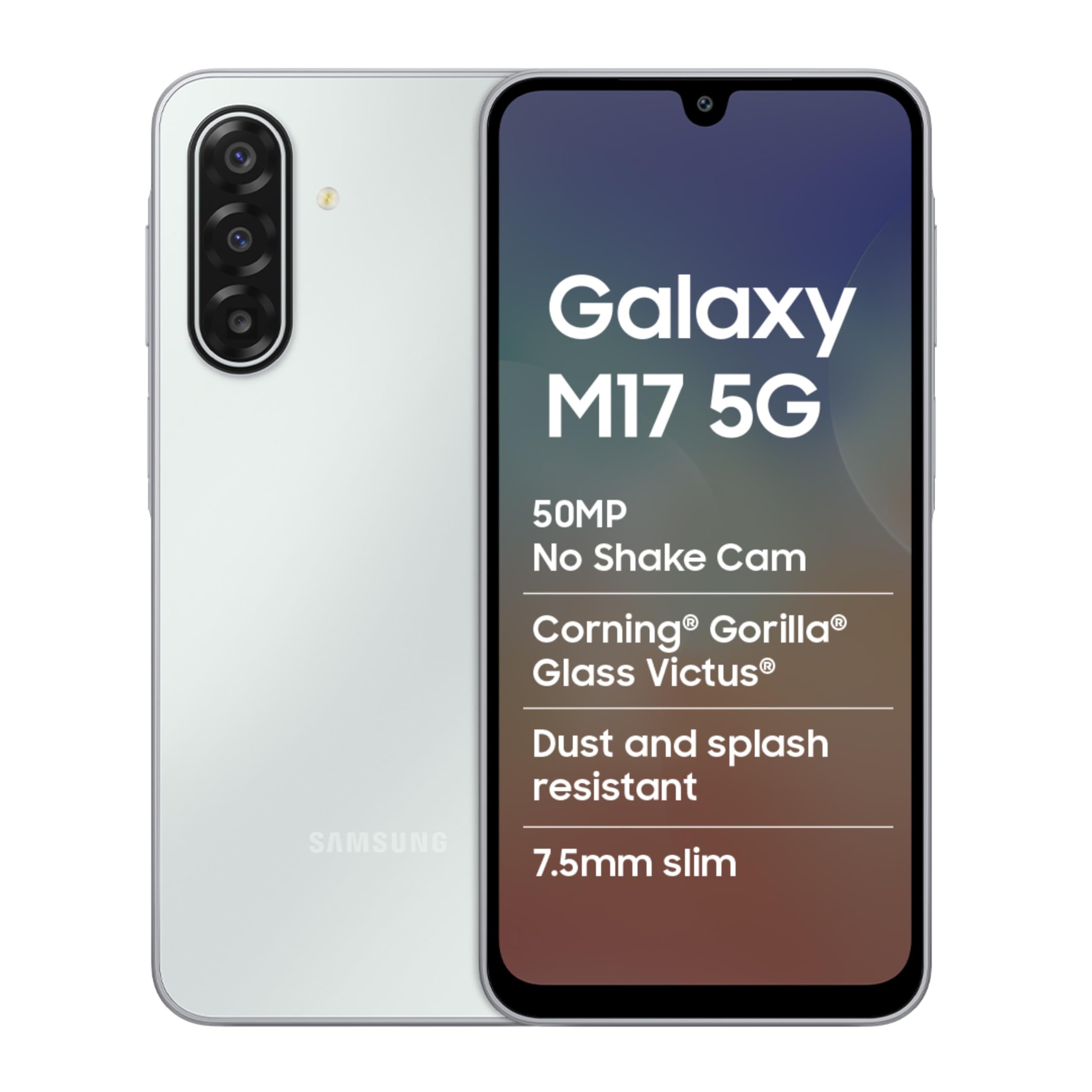 Samsung Galaxy M17 5G Mobile (Moonlight Silver, 4GB RAM, 128GB