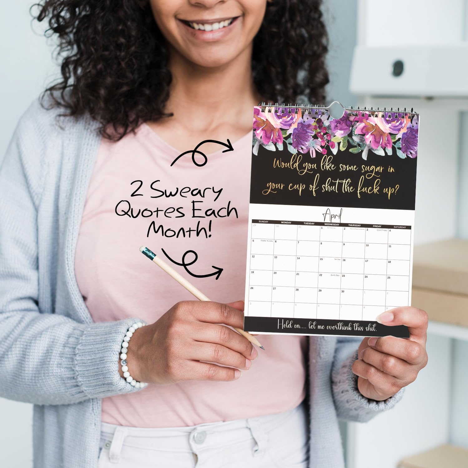 2026 Calendar, Fu-ck It Calendar, Novelty Wall Calendar 2026