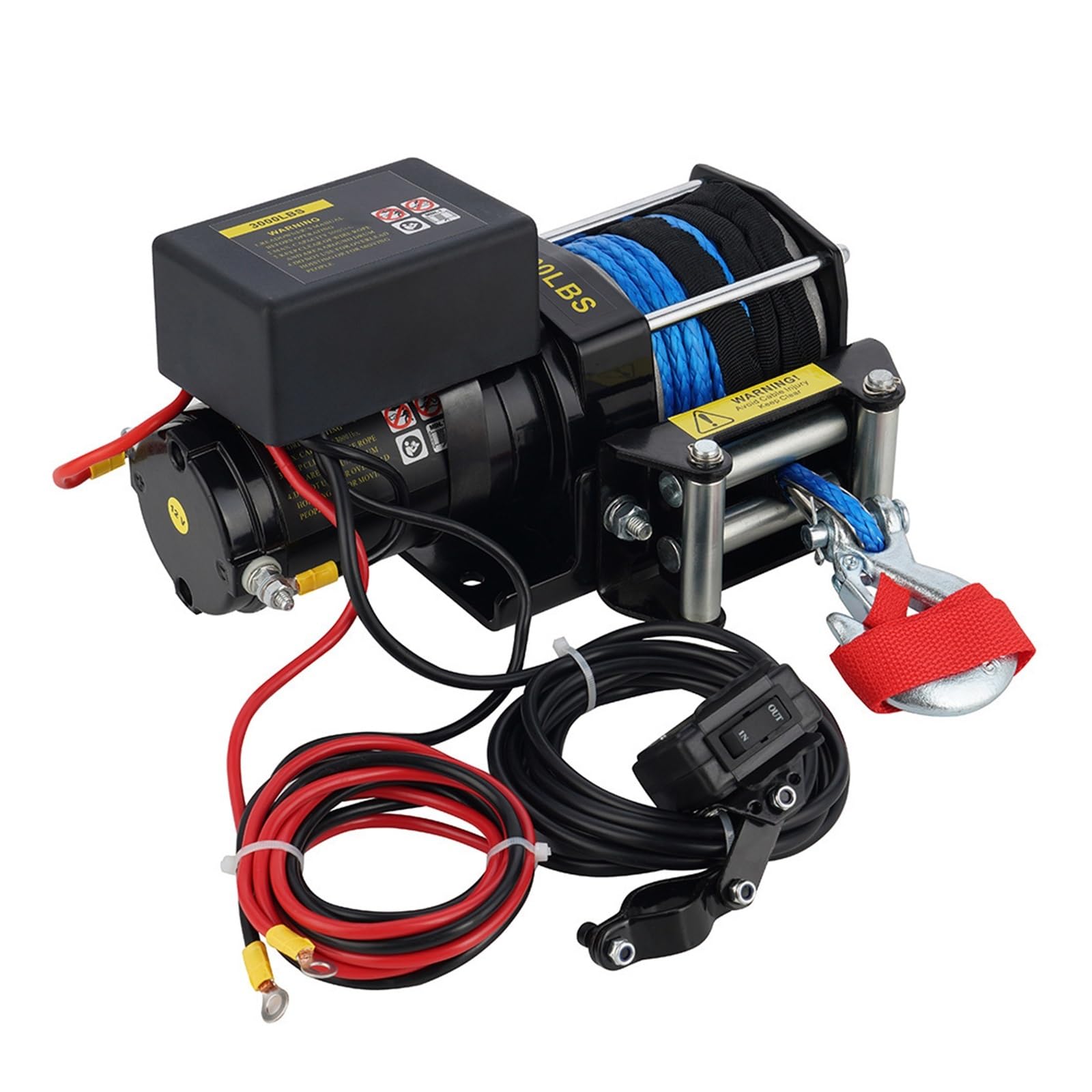 Wyciągarka, Wciągarka Elektryczna 12 V/24 V O Udźwigu 3000 Funtów, do garażu(24v)