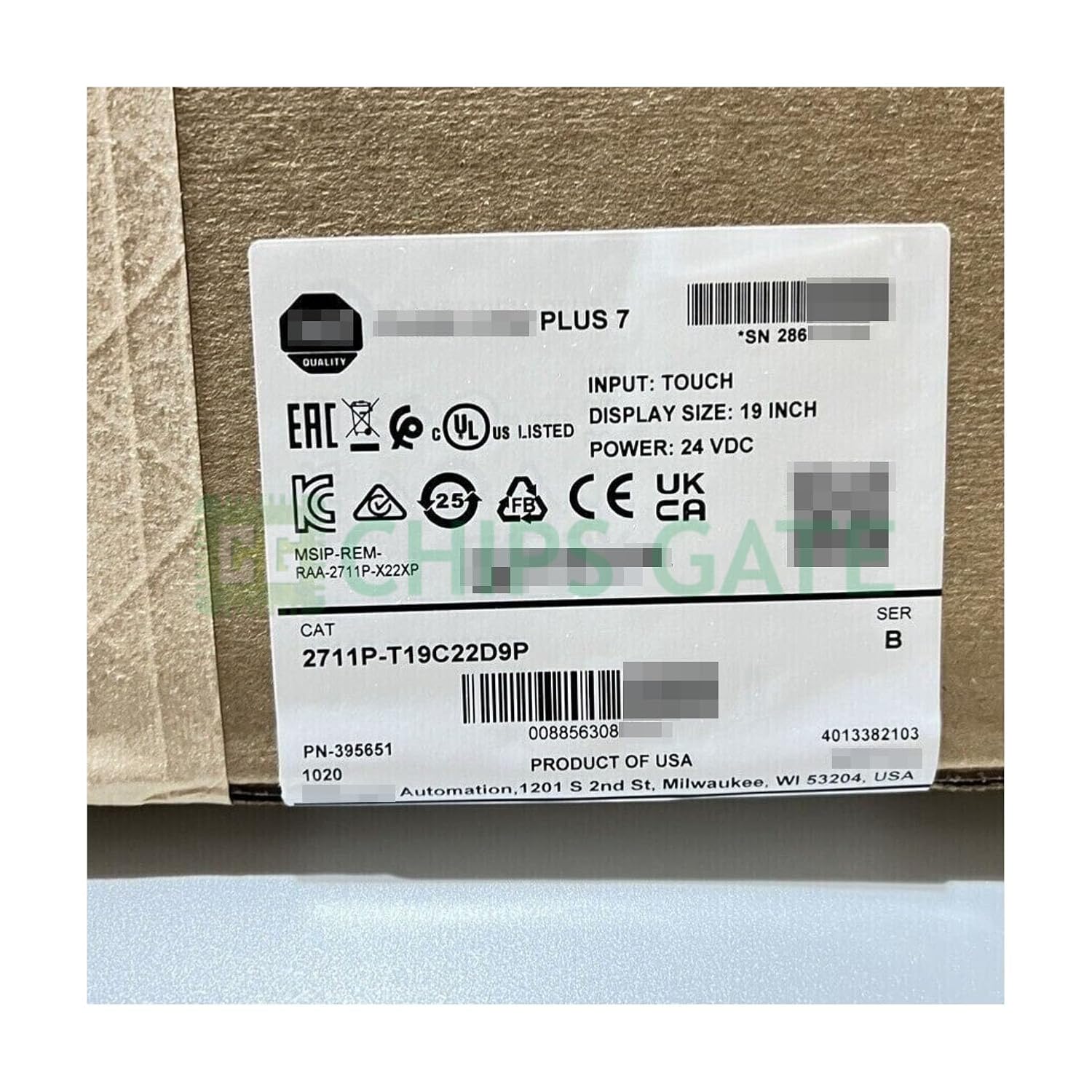 NEW in Box 2711P-T19C22D9P Plus Terminal 1pcs 2711P-T19C22D9P