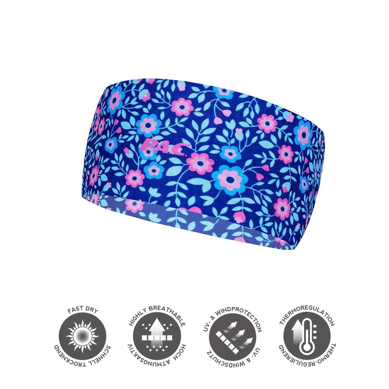P.A.C. Original Headband - Funktionsstirnband, Schweißband, Outdoortuch, bequemes Stirnband, Sport Headband, Ohrenschutz, verschiedenste Designs, Unisex, L/XL
