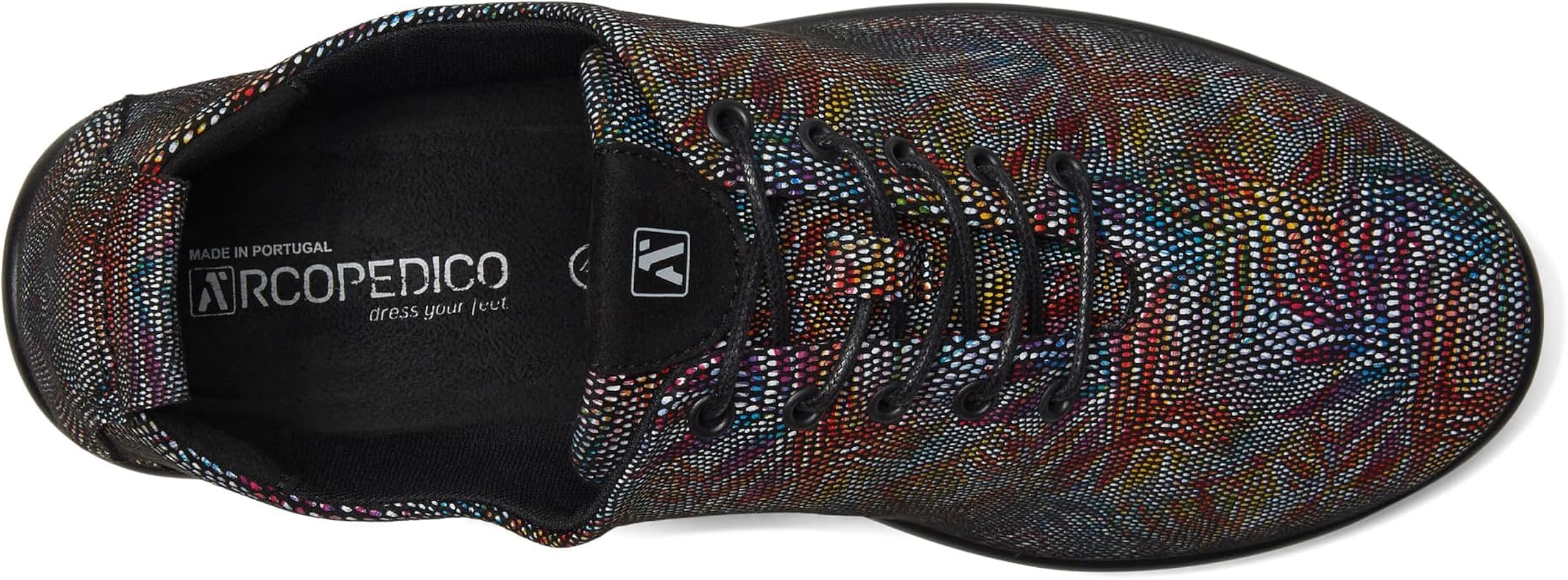 Amazon.com | Arcopedico Womens Lanin Shoes Black Palm Multi 36