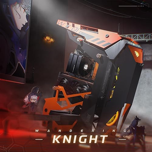 Miniatura 2 de AsiaHorse Wandering Knight CP200 - Enfriador de aire de CPU totalmente negro, 235 W TDP 4 tubos de calor de cobre ventilador de CPU con doble