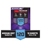 3M Pro Grade Precision Sanding Sheets with No-Slip Grip, 9 x 11 in, 120 Grit, 10-Pack (SHR120-PGP-10T) – view 2