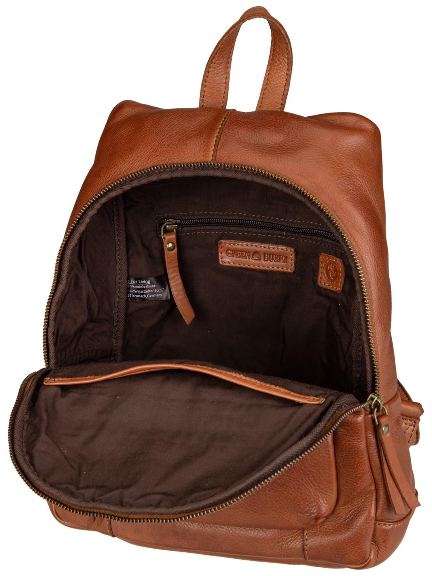 Greenburry Skórzany plecak Colombiana City Backpack Nugat brązowy