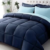 Vista 32 de JOLLYVOGUE - Juego de edredón de tamaño Queen, 7 piezas, cama en una bolsa, edredones ultrasuaves, edredón con relleno alternativo de plumón