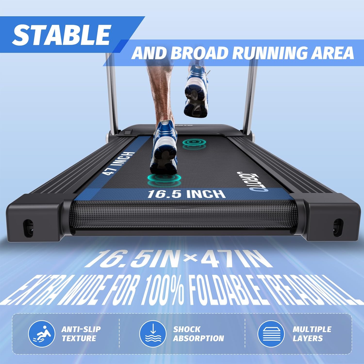 JOROTO F5 Bluetooth Foldable Treadmill - Image 6