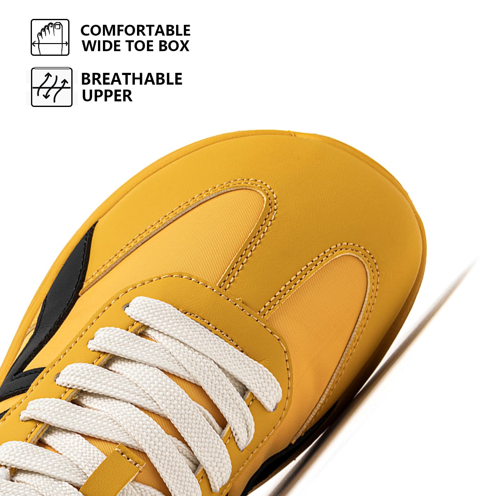 HOBIBEAR Zapatos descalzos unisex | puntera ancha | zapatillas transpirables para el tiempo libre - 4