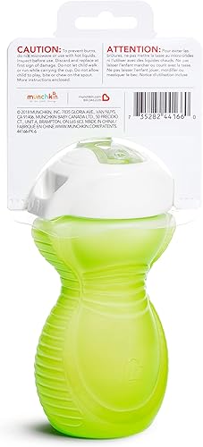 Miniatura 4 de Munchkin Click Lock - Vaso para beber a prueba de mordeduras 9 onzas color verde