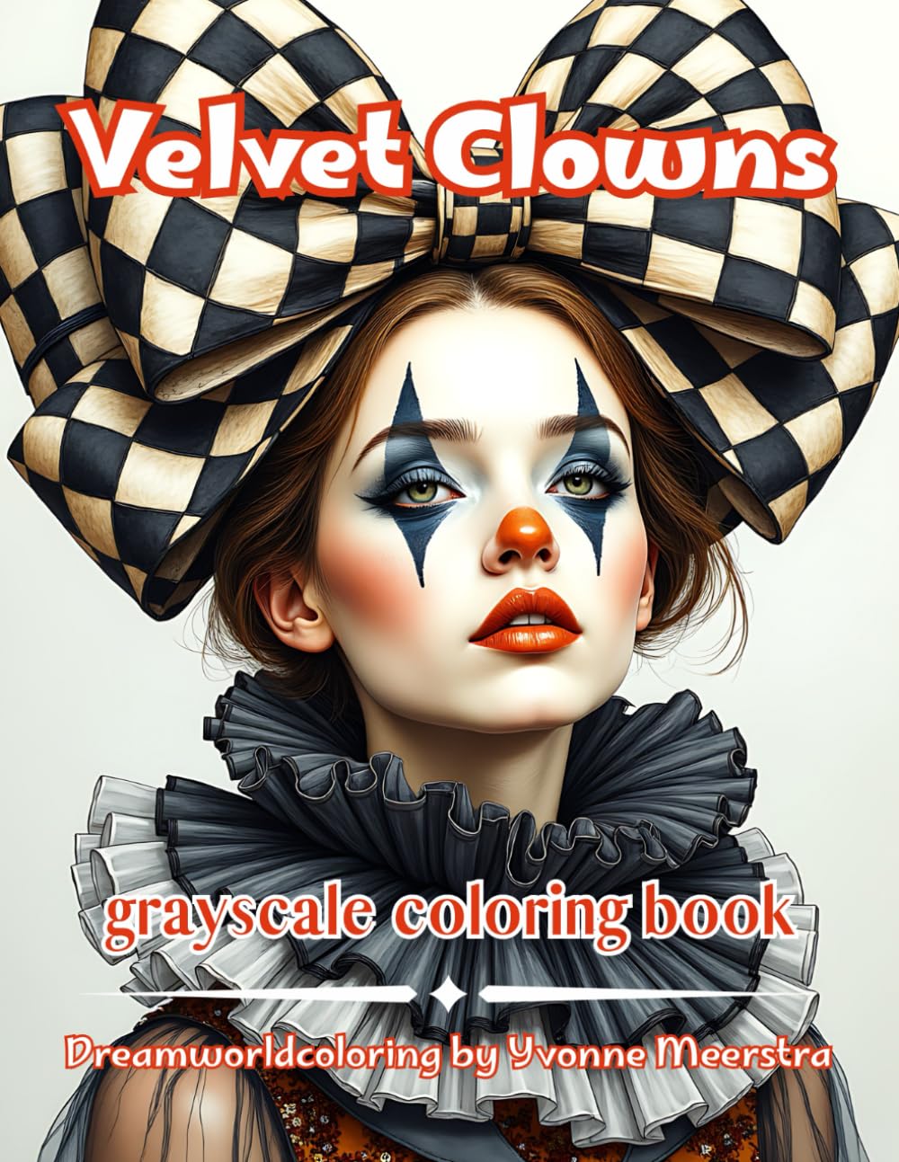 velvet clowns: Elegant Harlequin Portraits and Whimsical Circus Characters for Relaxing Creative Coloring