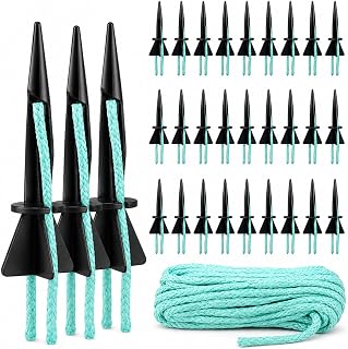 30 Pack Self Watering Spikes for Indoor Plants, 32.8FT Wick Rope, Automatic Vacation Plant Watering Stakes for Potted Plants, Seedlings & Garden Pots