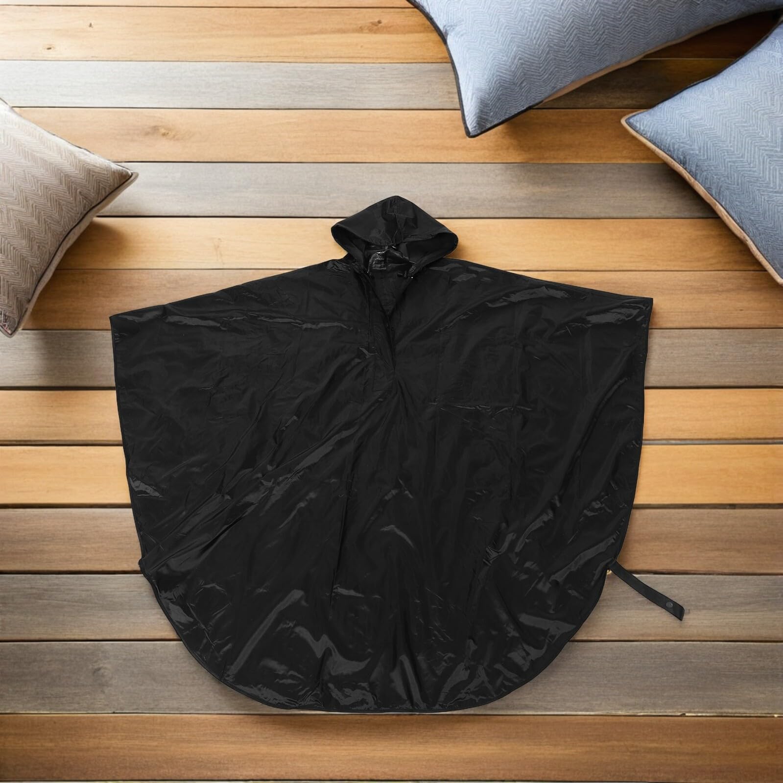 FRCOLOR Poncho para Silla de Ruedas Eléctrica sin Capucha Cierre de Contacto Cobertura Total y Protector de Reposapiés Ropa Adaptable Resistente para Exteriores y Usuarios Discapacidad
