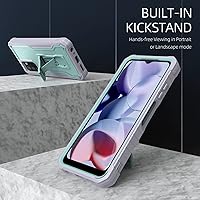 Vista 5 de DUOPAL Funda para Samsung Galaxy A03s 5G, protección de grado militar a prueba de golpes con protector de pantalla HD de vidrio templado y soporte