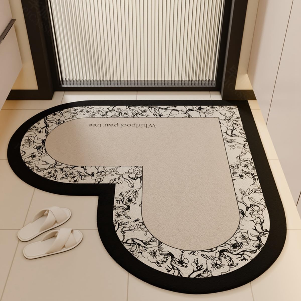 Alfombras Bañera, Alfombra Baño Antideslizante, Alfombrilla Baño Súper Absorbente, Ultra Suave y Cómoda, para Bañera, Ducha, Cuarto de Baño y Cocina(C,120x120cm)