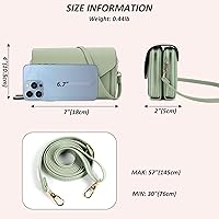 Vista 3 de TANTOMI Small Crossbody Bag for Women Vegan Leather Cell Phone Purse Crossbody Wallet with Adjustable Strap