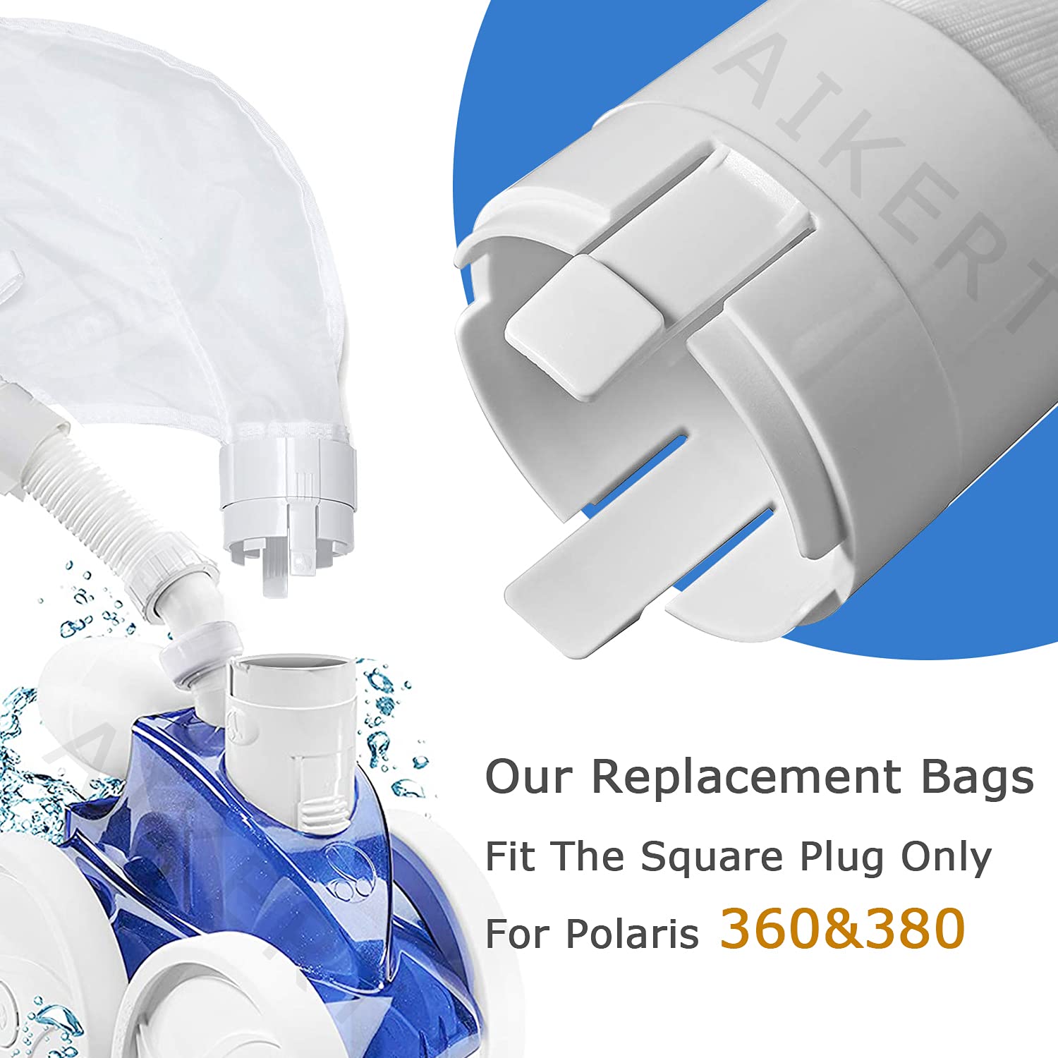 360/380 Pool Cleaner EZ Disposable Filter Bag With Collar (3 Pack) | In - Foto 2