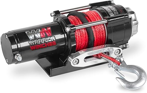 Miniatura 55 de Warrior Winches Ninja 4500 libras – Cabrestante eléctrico de 12 V ATV/UTV con cable de acero, compacto y potente cabrestante ATV de 12 voltios