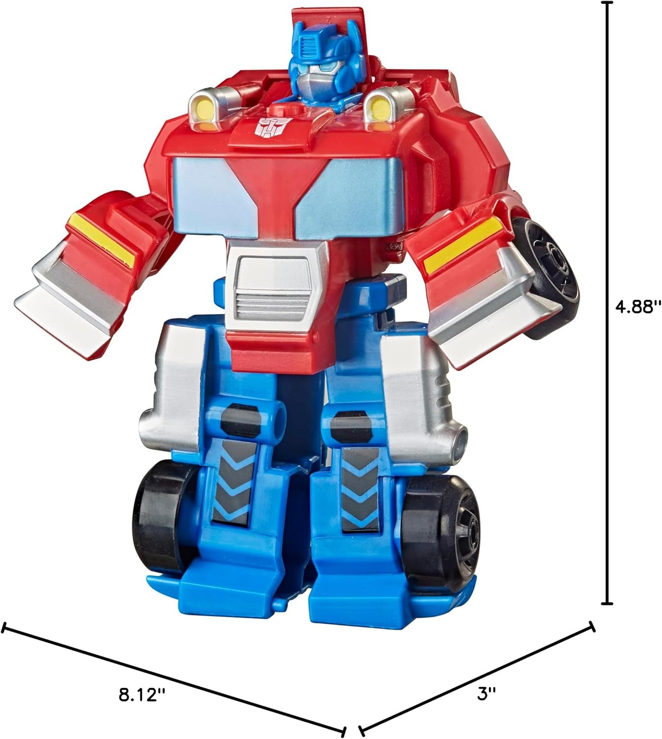 Transformers Playskool Heroes Rescue Bots Academy Team Optimus Prime, 4.5-Inch Action Figure, Kids Converting Robot Toy, Ages 3+ (Amazon Exclusive) - Image 12