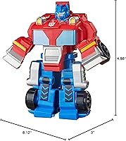 Vista 12 de Transformers Playskool Heroes Rescue Bots Academy Team Optimus Prime, 4.5-Inch Action Figure, Kids Converting Robot Toy, Ages 3+ (Yaxa Exclusive)