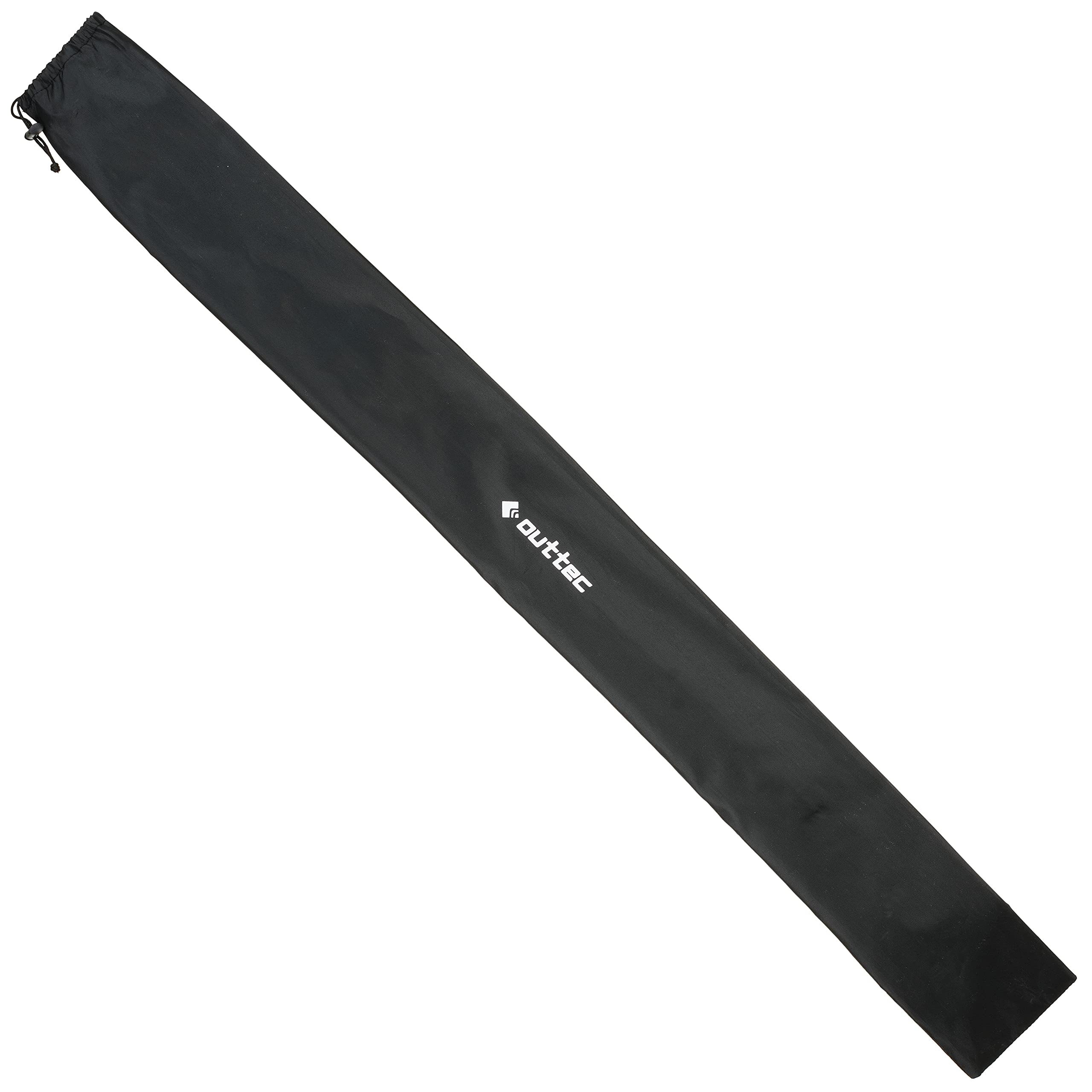 Bâtons de randonnée en Carbone Ultra légers - Bâtons de Marche Nordique avec Bouchon en Caoutchouc 110 ou 115 cm - Bâton de Trekking Monobloc avec Tampon en Caoutchouc pour Homme et Femme