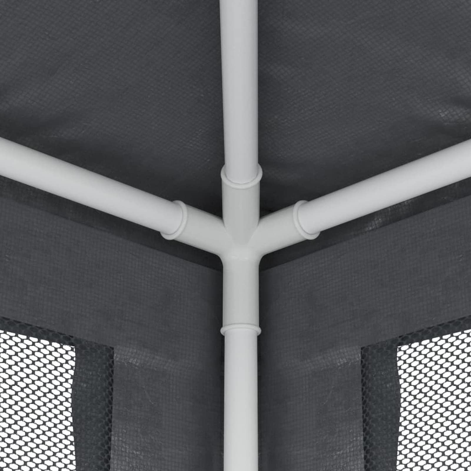 Tente de jardin 3 x 4 m Gazebo pour jardin tonnelle avec 4 parties latérales moustiquaire avec fermeture éclair protection UV pour patio extérieur événements fête gris anthracite