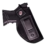 POYOLEE Gun Holster for Women Concealed Carry Holster for Pistols Universal IWB Holster Fits Glock 19 26 43 Springfie XD LC9 & All Similar Handguns (Black, Right-Handed Draw (IWB))
