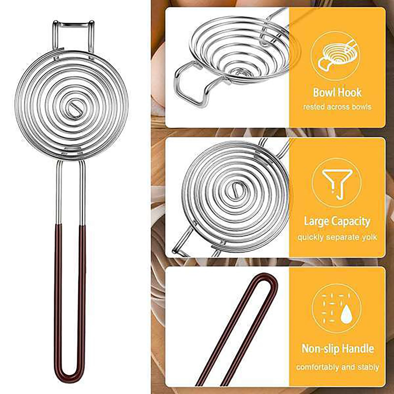 Separatore Di Uova E Separatore Bianco In Acciaio Inox Per Uso