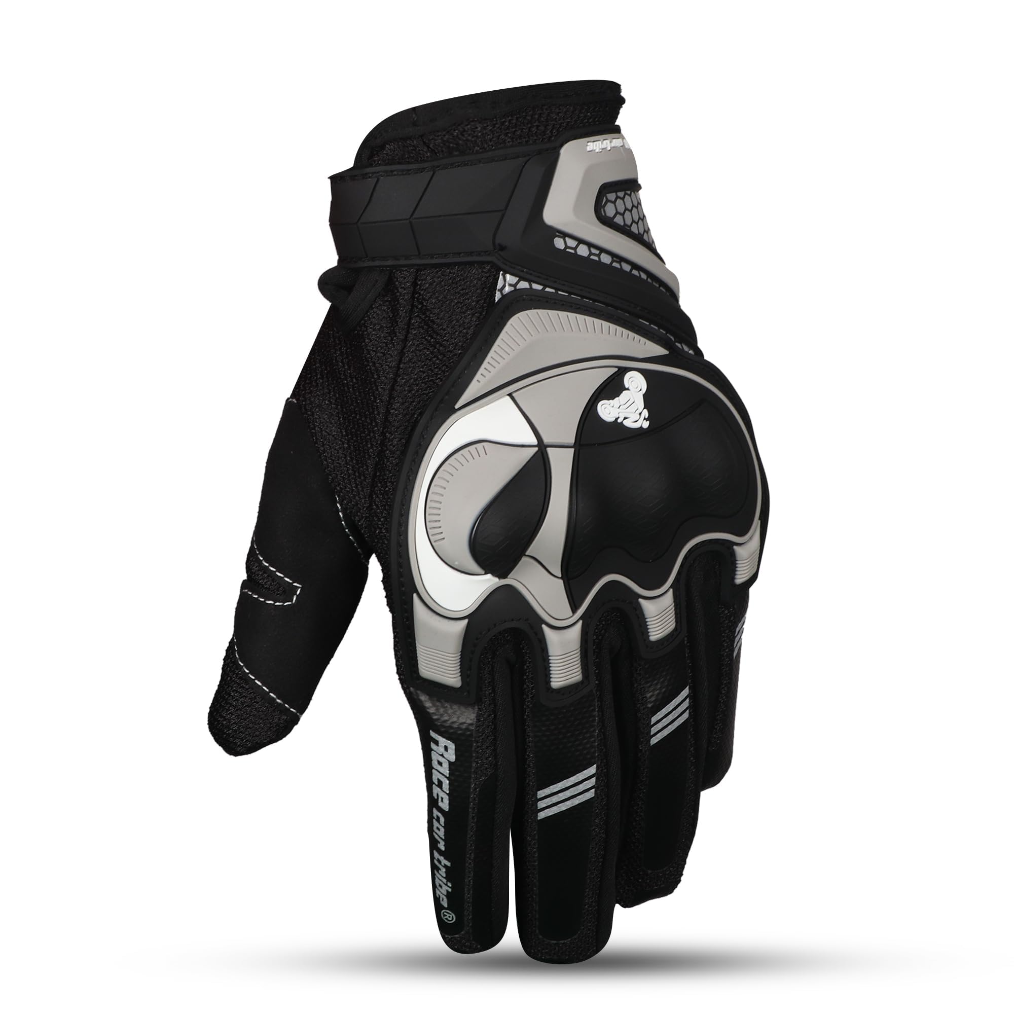 Tuhi Motorcycle Gloves Full Finger Touchscreen Motorbike Gloves Camping Climbing Hiking Cycling Riding Gloves for Women Men (Size XL) (Black)-image-28