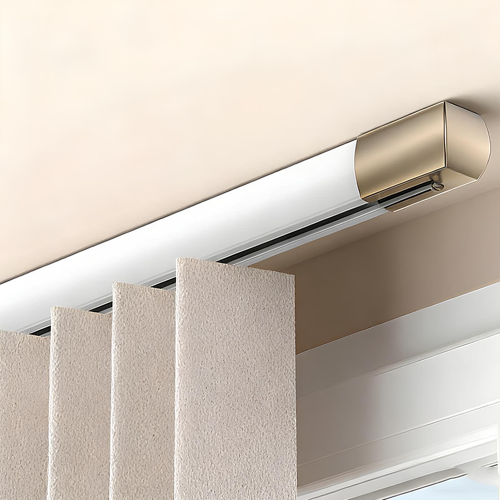 Rail de plafond en aluminium blanc 460cm pour rideaux de salon