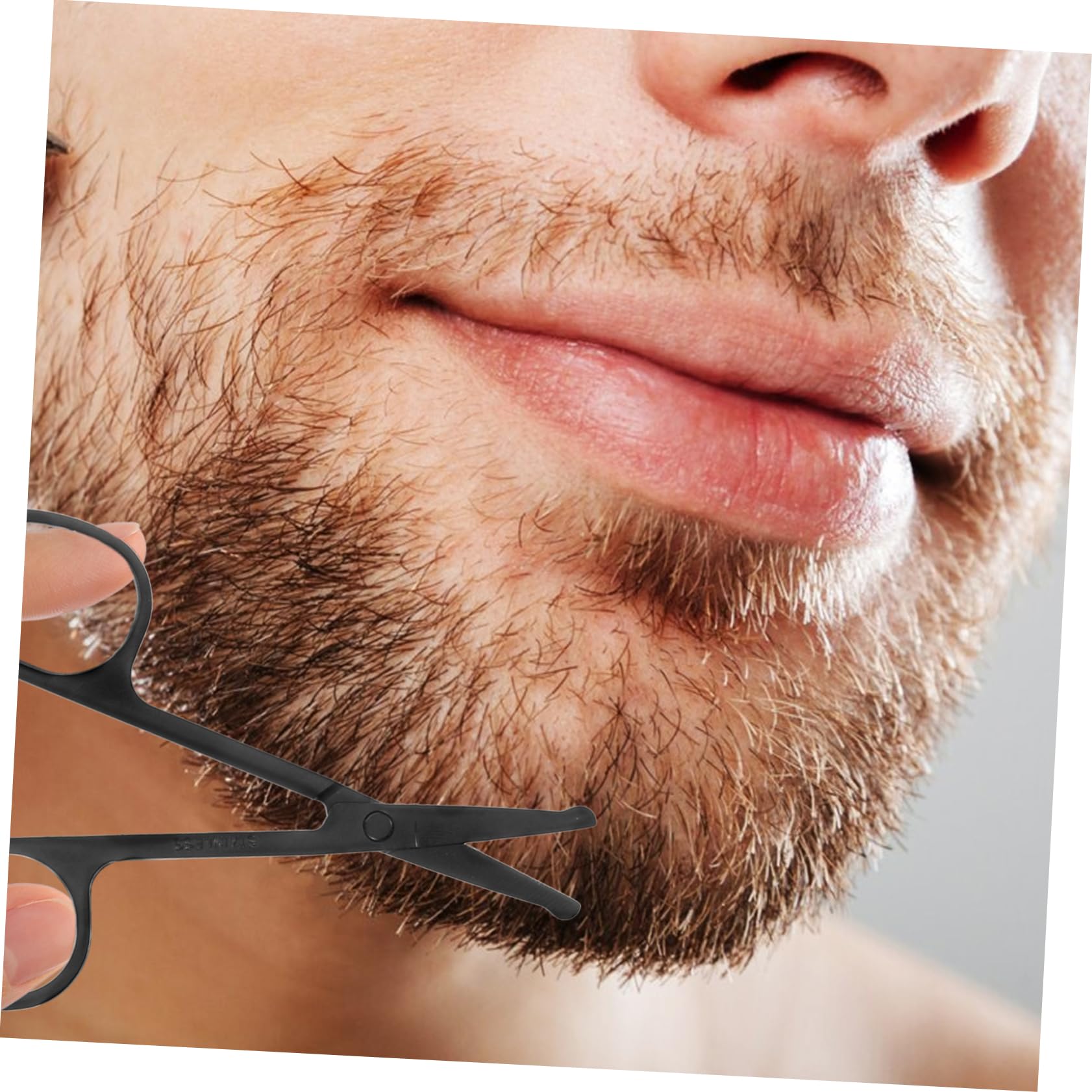 VICASKY 2 Sets Pcs Beard Comb for Men Scissors Set with Trimming Scissors Comb and Pouch Perfect for Grooming