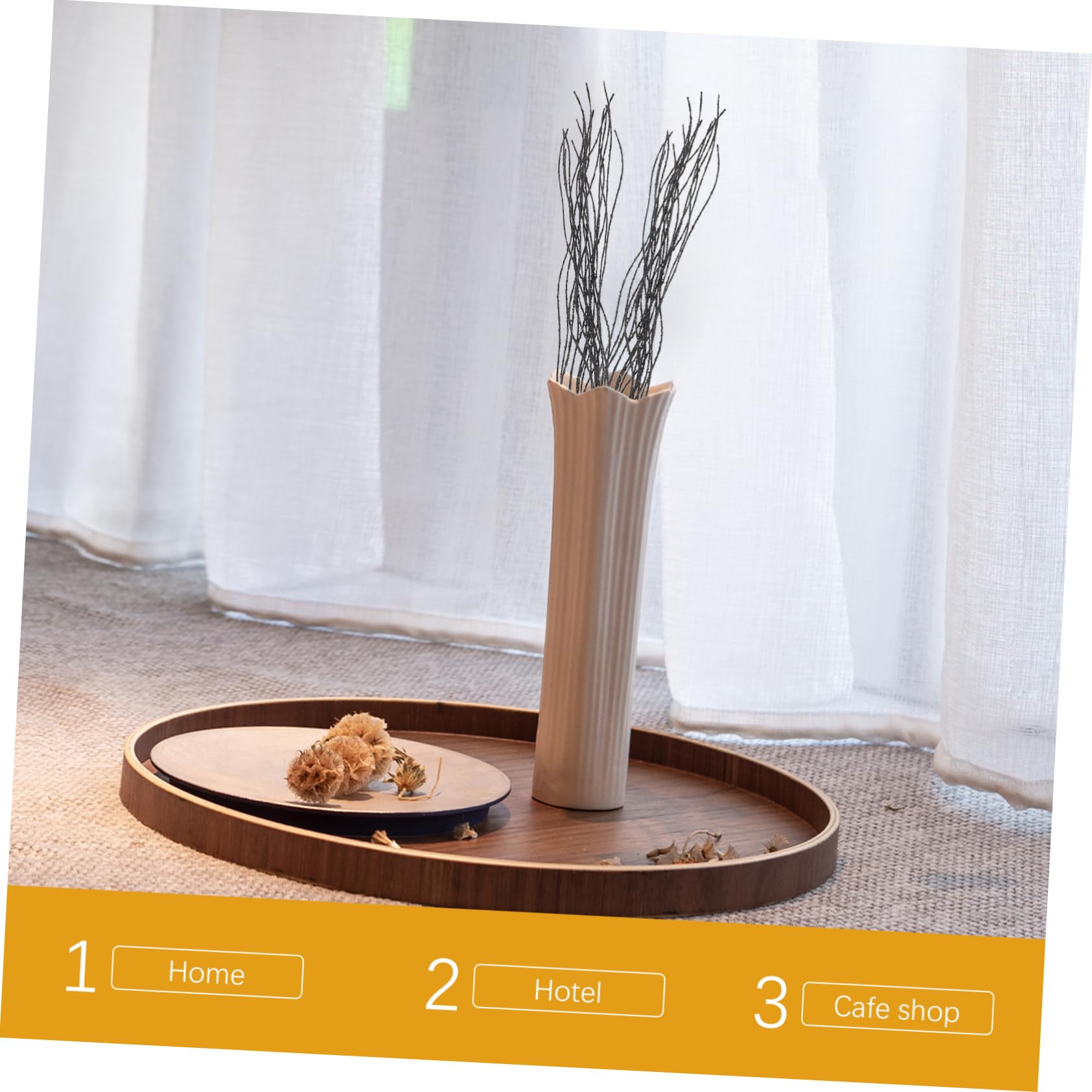 Cabilock 2sets 10pcs Simulation Plant Picks Glitter Stems for Festive Decor Elegant Flower Vase Ornaments for Christmas Parties Home Office Decoration 10pcs*2