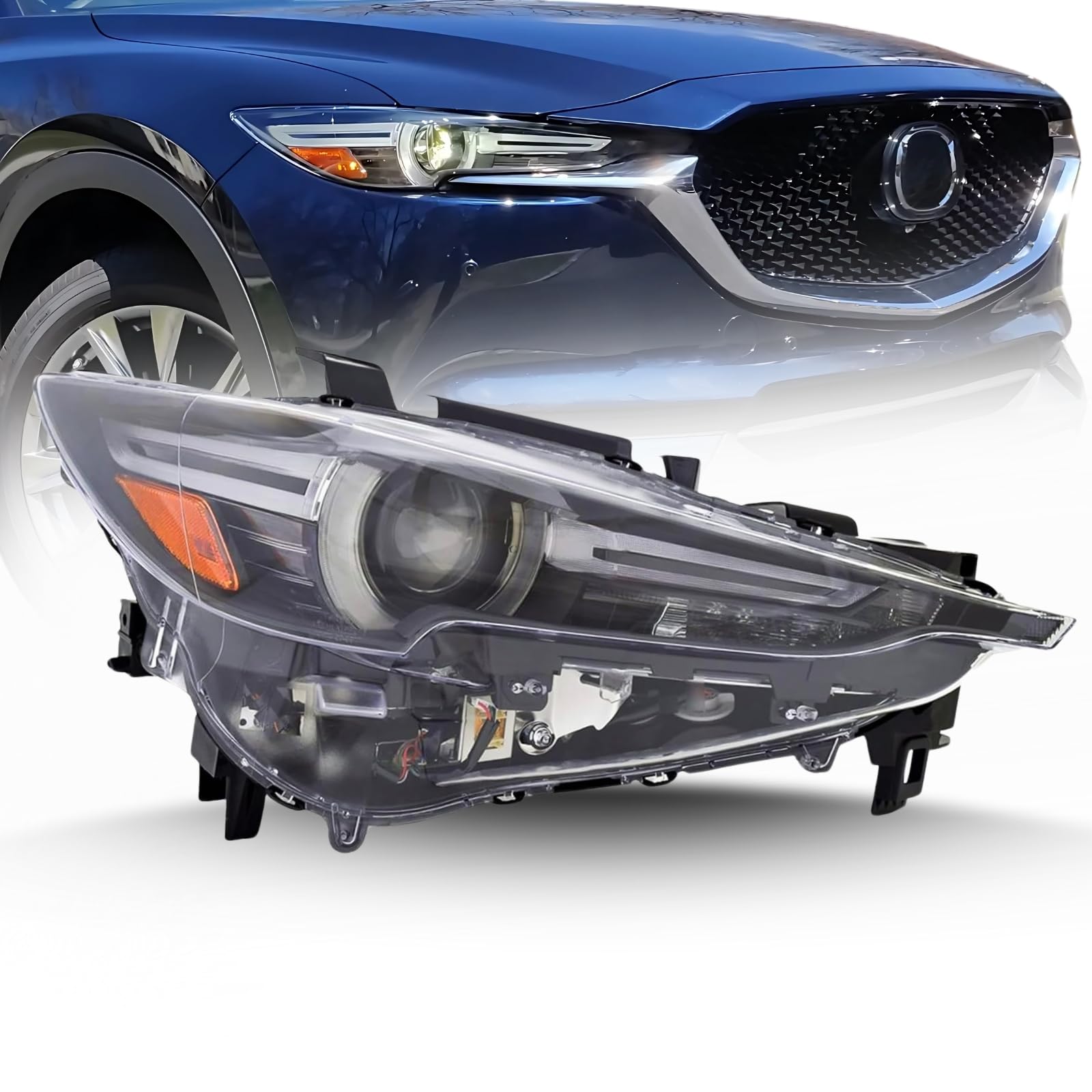 ALLIGATOR AUTO LIGHTS Headlights Assembly Compatible with Mazda CX
