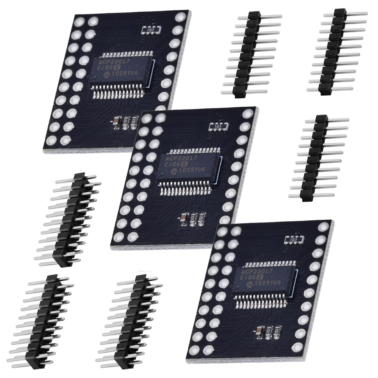 3 pezzi MCP23017 I2C CJMCU-2317 modulo Expander seriale 16 bit I/O, interfaccia I2C ad alta velocità compatibile per Arduino