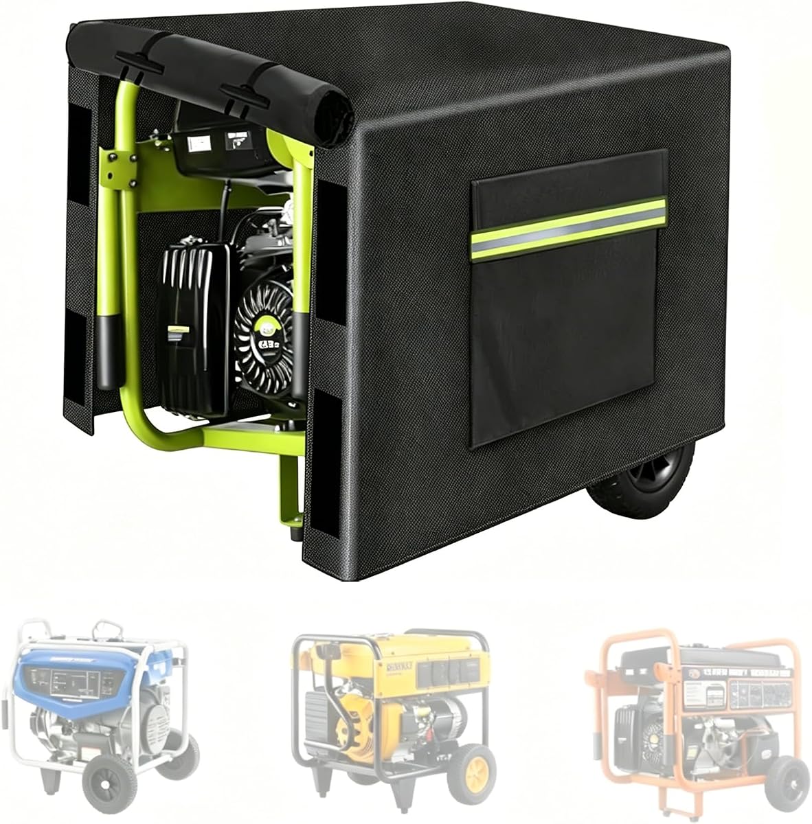 Generator Cover for Honda EU Series EU3000is 2000-2026 | Heavy duty oxford, waterproof, tear UV resistant, outdoor, all-weather, elastic drawstring buckle design