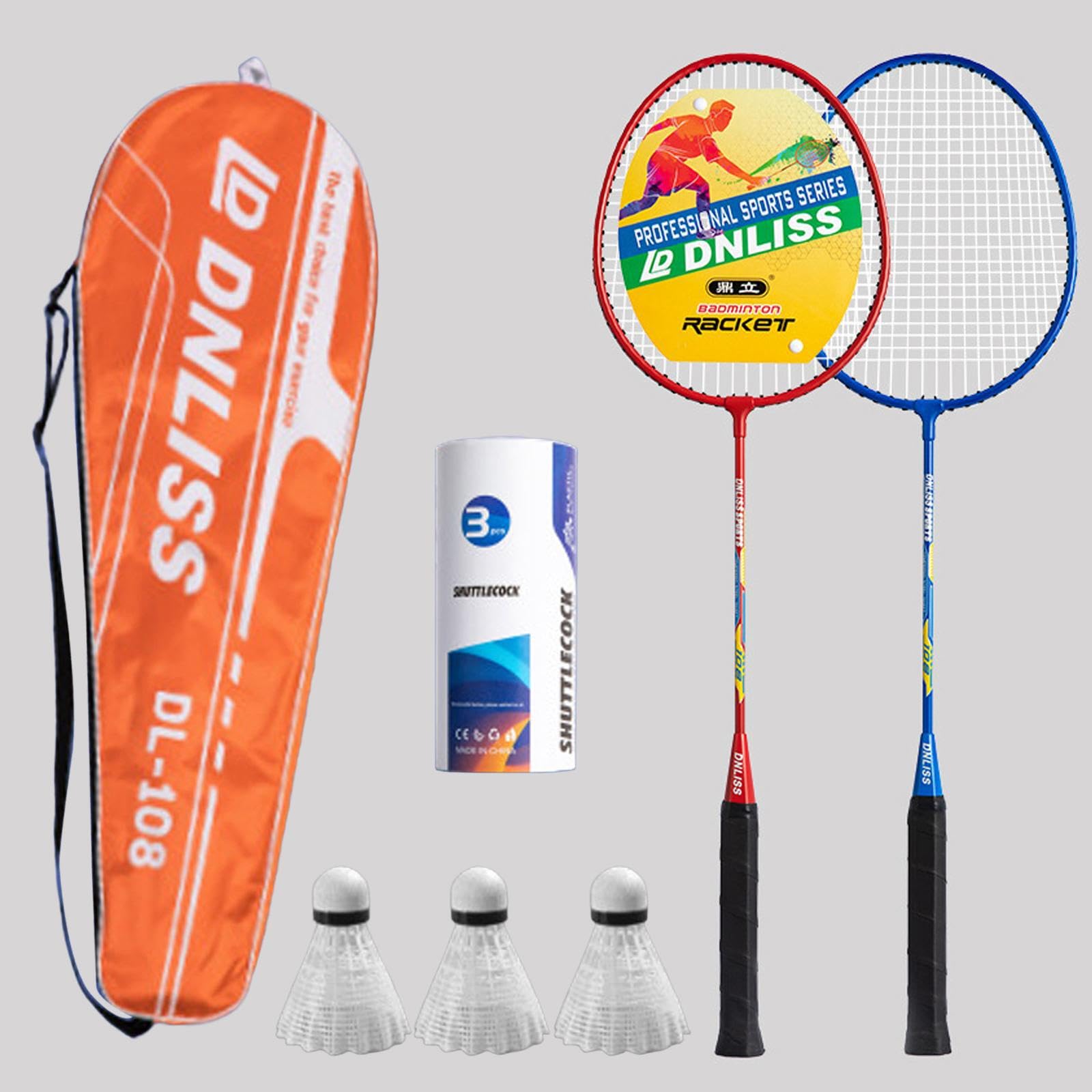 Juego de Raquetas de bádminton diseñado para niños Raqueta de bádminton Juegos al Aire Libre Diversión Padres Hijos Actividades Familiares