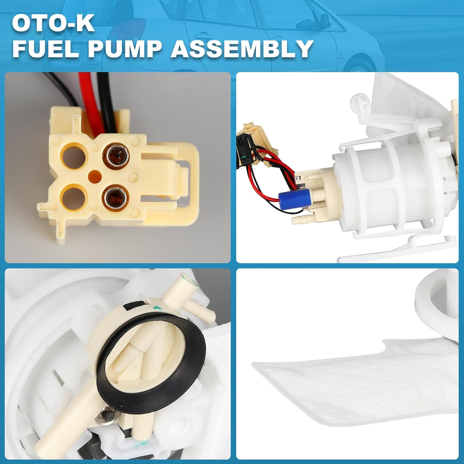 OTO-K Electric Fuel Pump Module Assembly Compatible with BMW 740i 740Li 750i 750Li 760Li Alpina B7 Alpina B7L ActiveHybrid 7 740Li/750i/750Li/Alpina B7/Alpina B7L xDrive