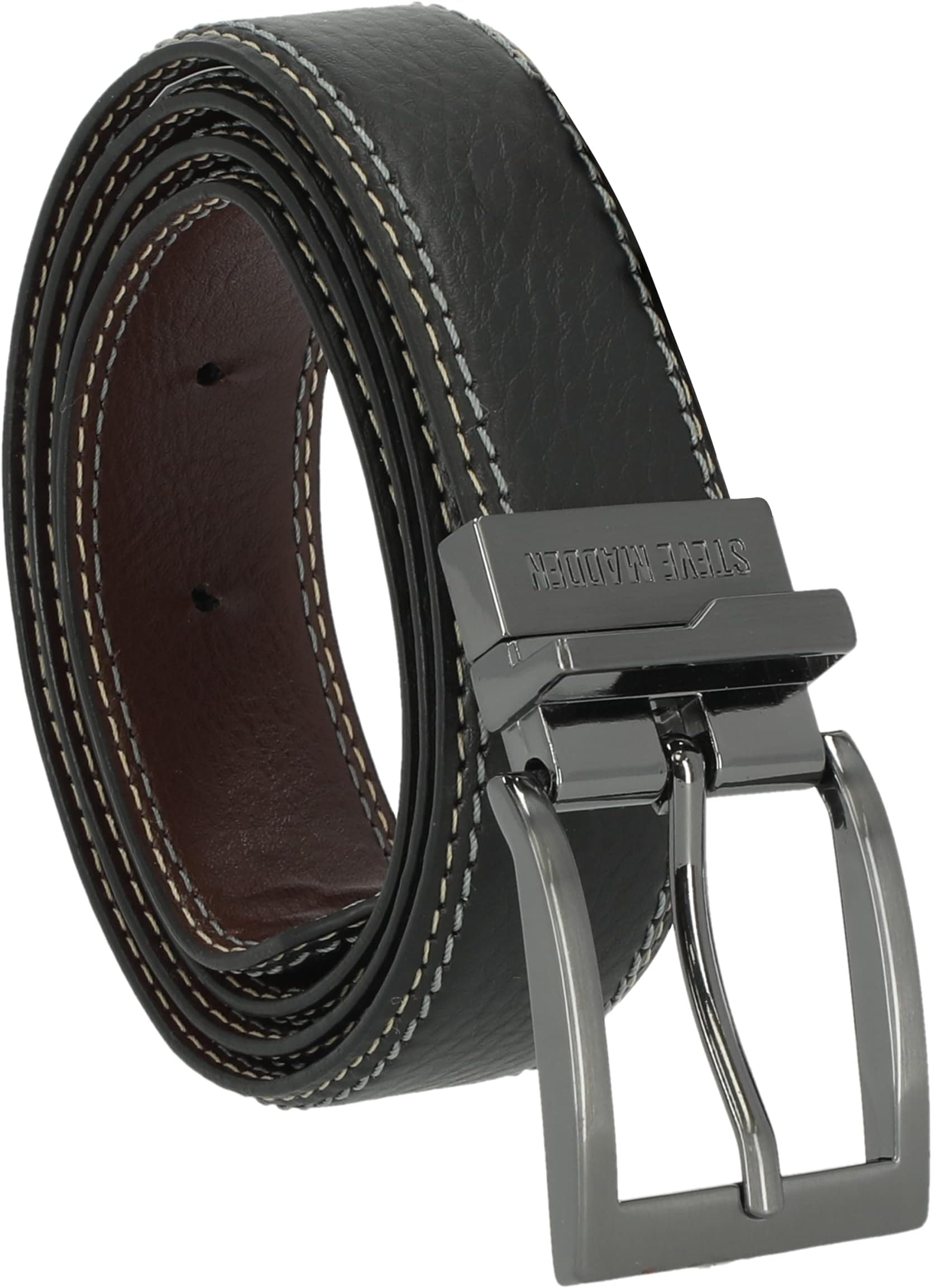 Steve Madden Men's Dress Casual Every Day Leather Belt