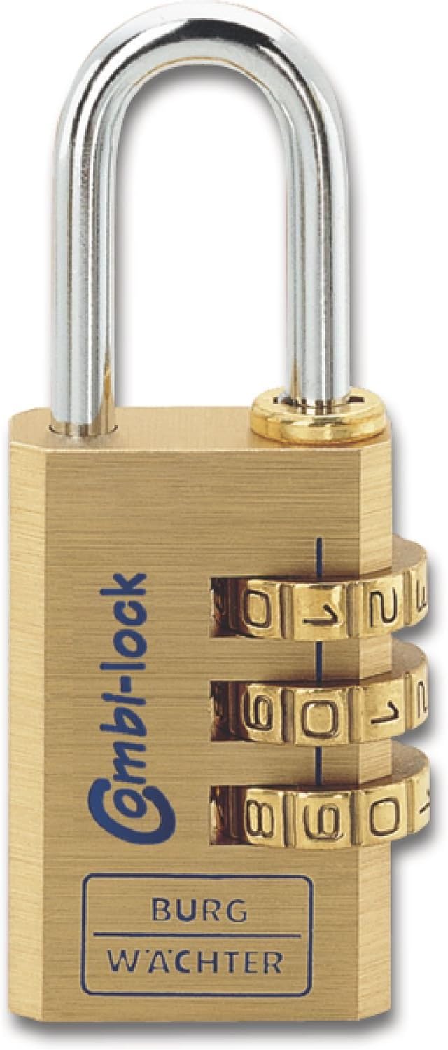 Burg Wächter Combination Padlock 80 combi Lock, Adjustable Size, Width 30 mm – 80 30 M