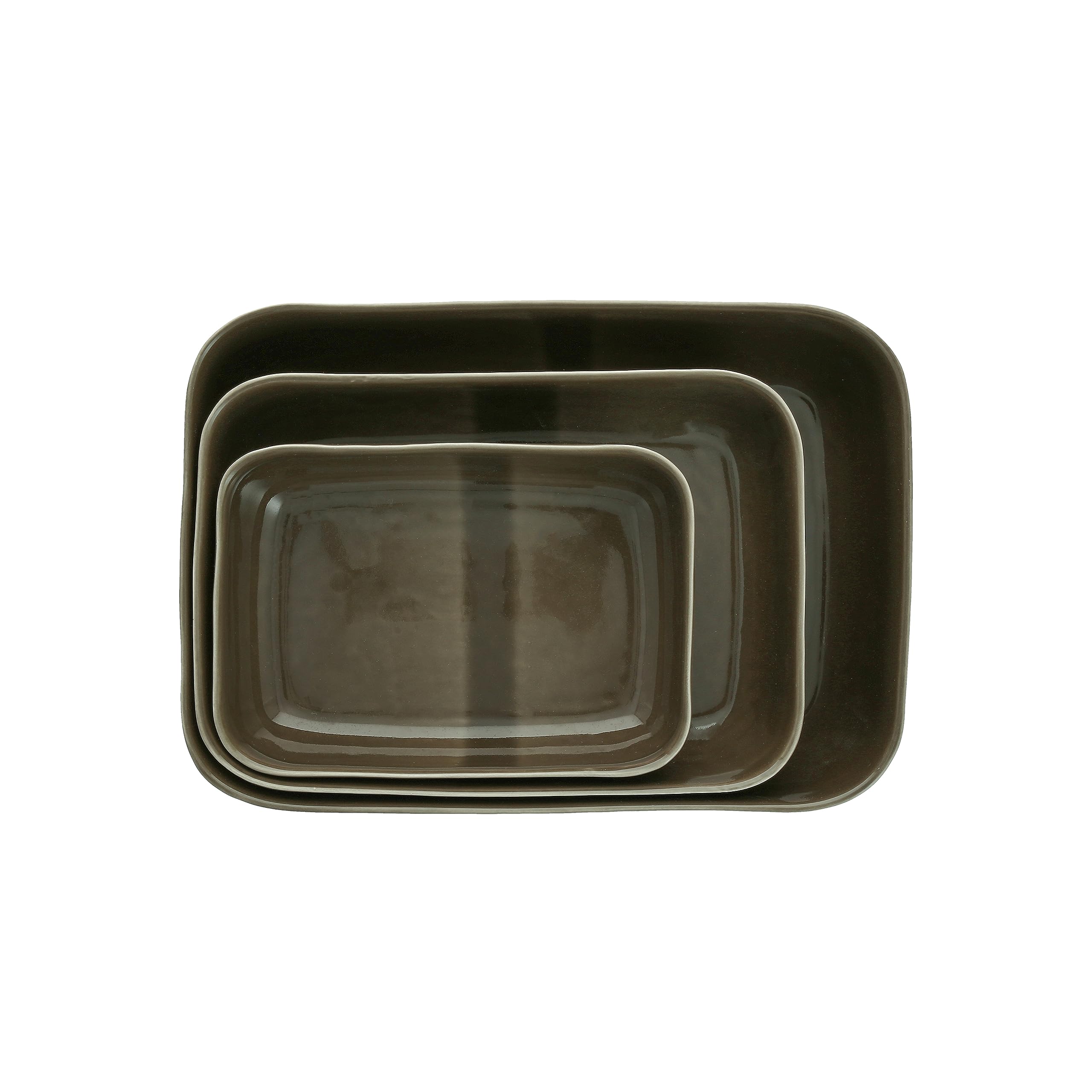 FortessaNosse with Svelte Stoneware 3 Piece Bakeware set, 3 Piece Bakeware set, Olive