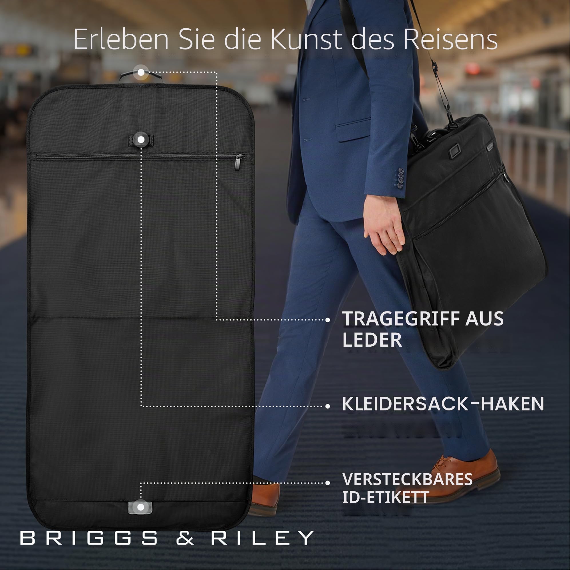 Briggs & Riley Baseline-Kleidertaschen, Schwarz, Classic Garment Bag