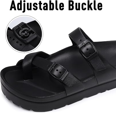 Goosecret Women's Platform Sandals Arch Support Comfortable Foam Slides