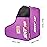 Roller Skate Bag with Adjustable Shoulder Strap for Kids And Adults to Hold Inline Skates Roller Skates Knee pads (Purple)