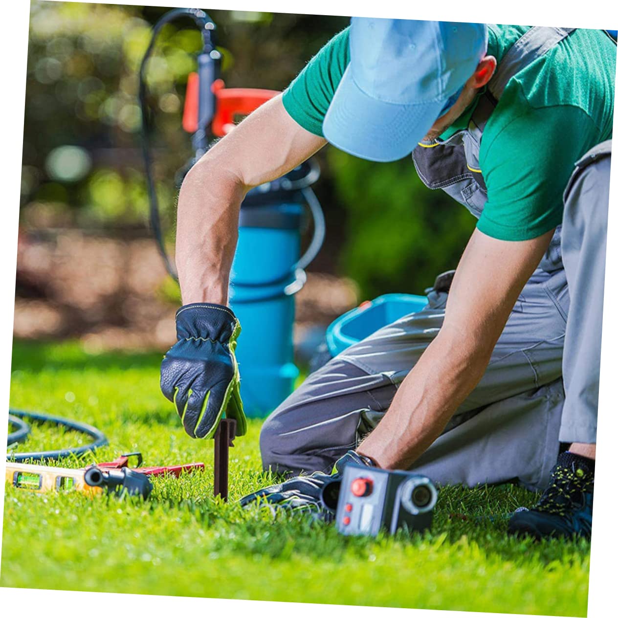 INOOMP 30Pcs Plastic Ground Stakes for Garden and Tent Durable Landscape Edging Pegs Easy Insert Design for Securing Lawn Canopies Greenhouses and More